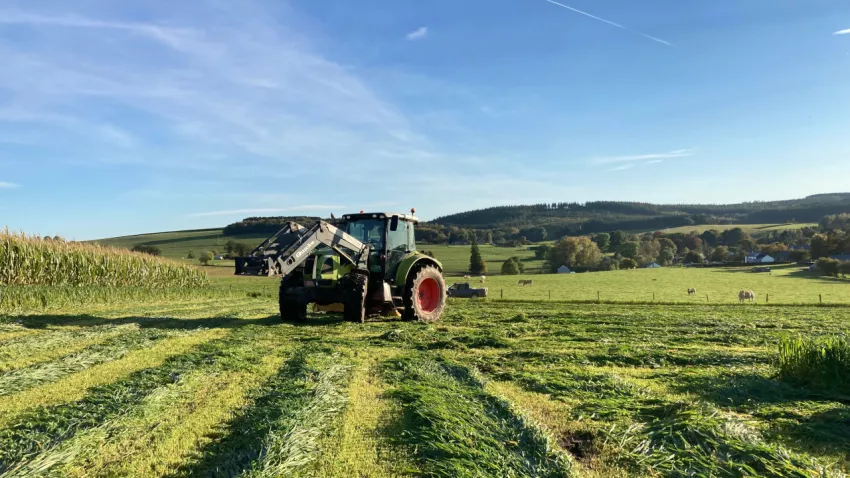 Production du fourrage bio en Ardenne belge