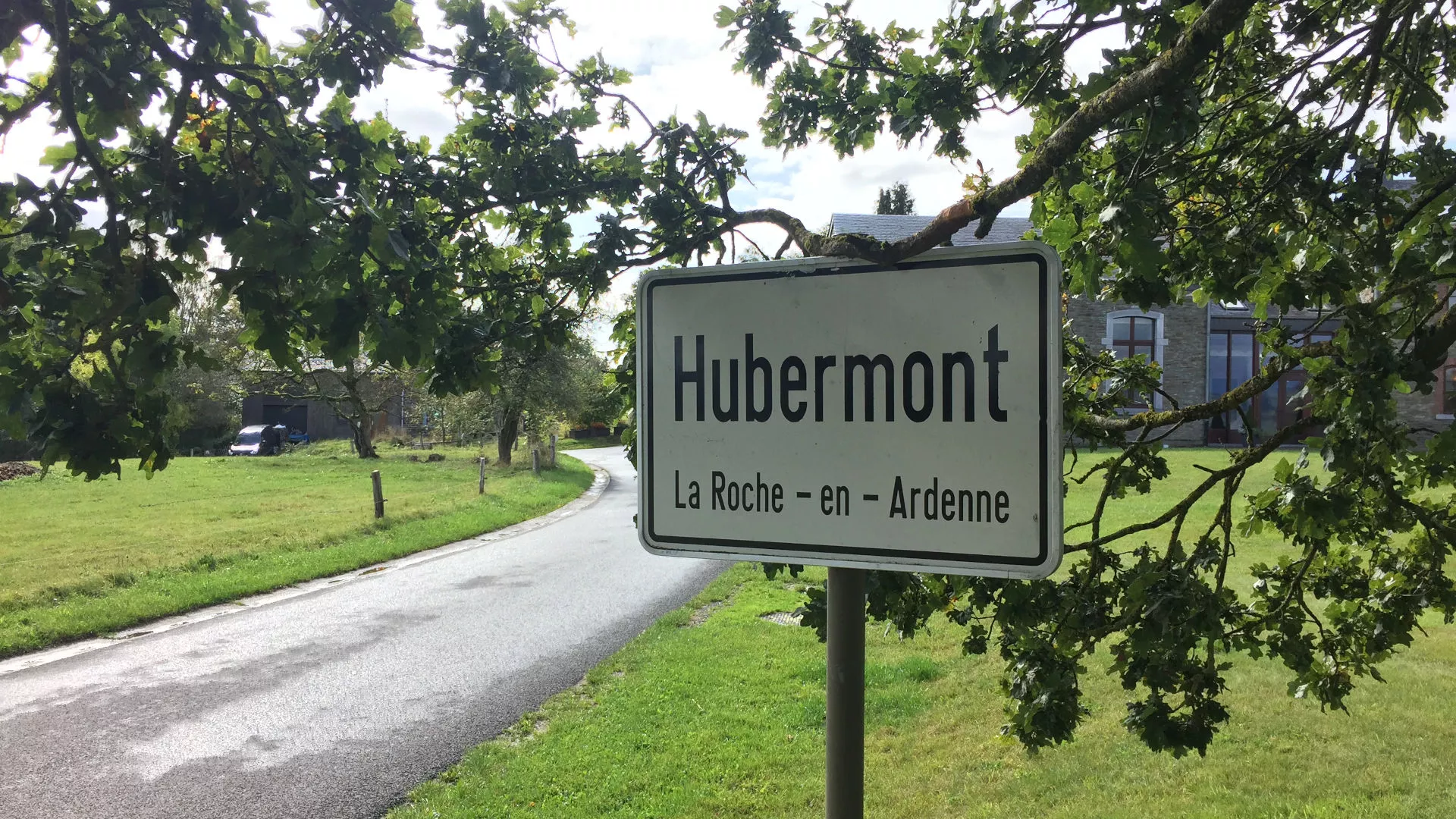Entrée du village d'Hubermont